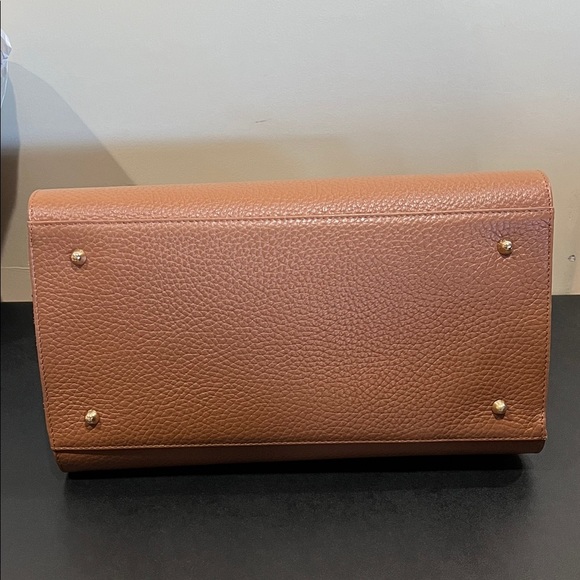 Anna Paola | Italian Leather Satchel w/ Crossbody & Scarf - Picture 10 of 17